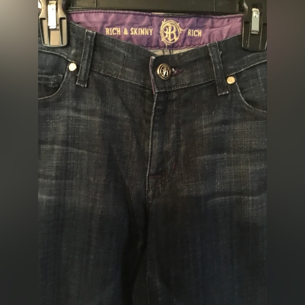 EUC Rich and Skinny jeans, size 27, darker wash, no flaws